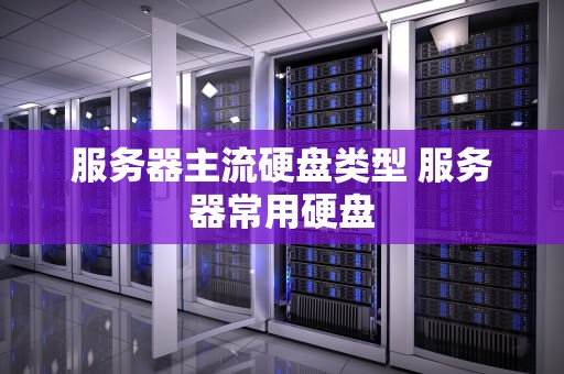 服务器主流硬盘类型 服务器常用硬盘