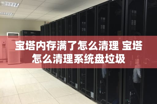 宝塔内存满了怎么清理 宝塔怎么清理系统盘垃圾
