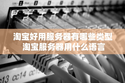 淘宝好用服务器有哪些类型 淘宝服务器用什么语言