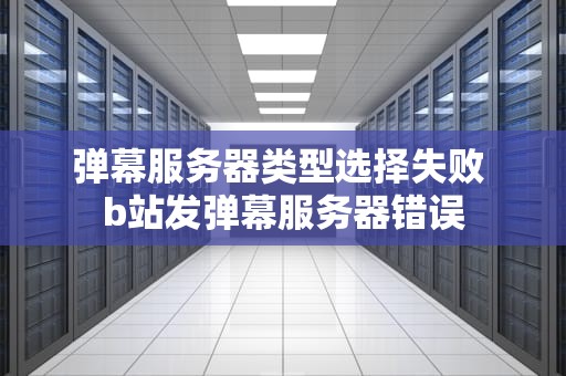 弹幕服务器类型选择失败 b站发弹幕服务器错误
