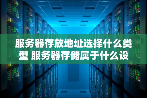 服务器存放地址选择什么类型 服务器存储属于什么设备
