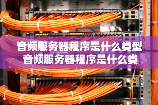 音频服务器程序是什么类型 音频服务器程序是什么类型的软件