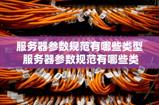 服务器参数规范有哪些类型 服务器参数规范有哪些类型的