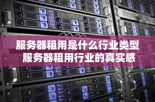 服务器租用是什么行业类型 服务器租用行业的真实感受