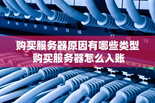 购买服务器原因有哪些类型 购买服务器怎么入账