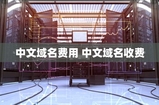 中文域名费用 中文域名收费