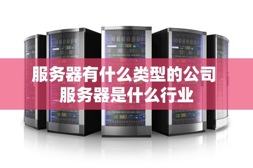 服务器有什么类型的公司 服务器是什么行业