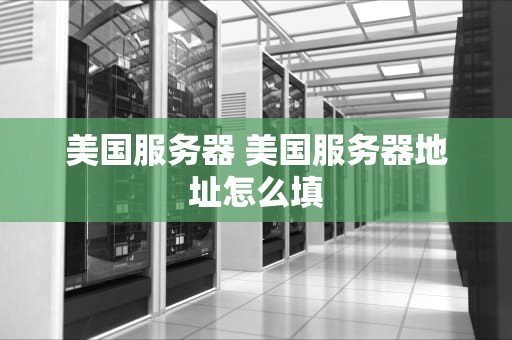 美国服务器 美国服务器地址怎么填