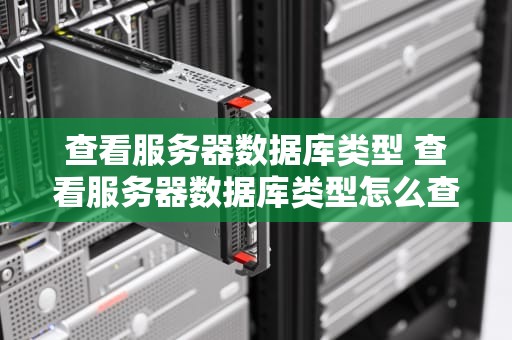 查看服务器数据库类型 查看服务器数据库类型怎么查