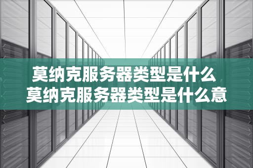 莫纳克服务器类型是什么 莫纳克服务器类型是什么意思