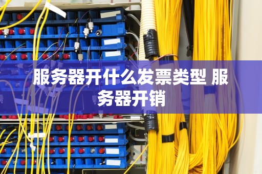 服务器开什么发票类型 服务器开销