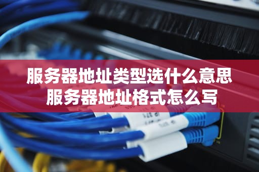 服务器地址类型选什么意思 服务器地址格式怎么写