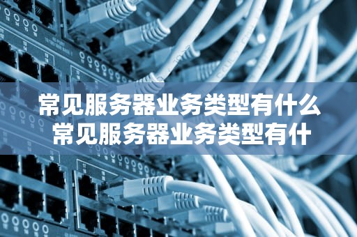 常见服务器业务类型有什么 常见服务器业务类型有什么区别