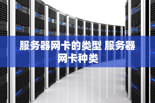 服务器网卡的类型 服务器网卡种类