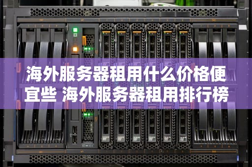 海外服务器租用什么价格便宜些 海外服务器租用排行榜