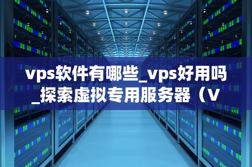 vps软件有哪些_vps好用吗_探索虚拟专用服务器（VPS）软件的世界