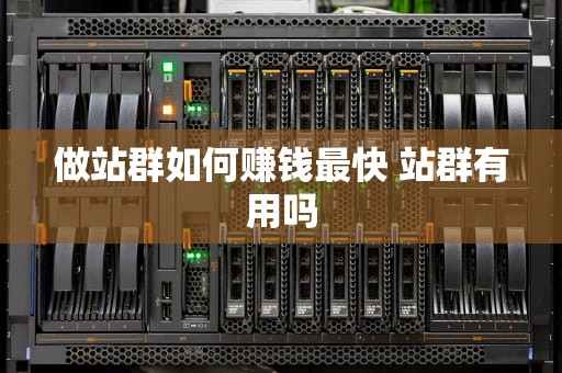 做站群如何赚钱最快 站群有用吗