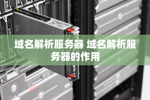域名解析服务器 域名解析服务器的作用