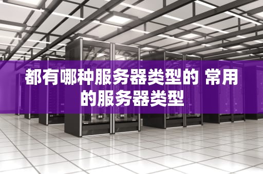 都有哪种服务器类型的 常用的服务器类型