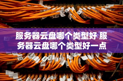 服务器云盘哪个类型好 服务器云盘哪个类型好一点