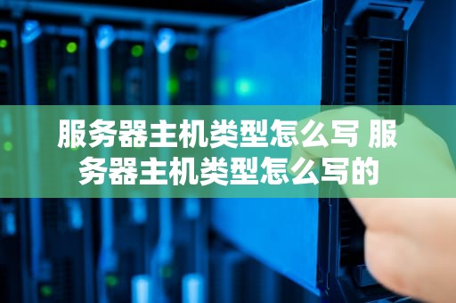 服务器主机类型怎么写 服务器主机类型怎么写的