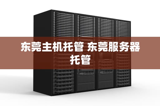 东莞主机托管 东莞服务器托管