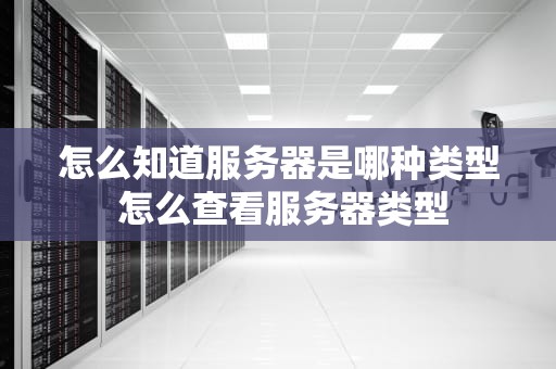 怎么知道服务器是哪种类型 怎么查看服务器类型