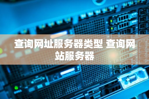 查询网址服务器类型 查询网站服务器