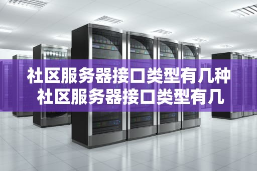 社区服务器接口类型有几种 社区服务器接口类型有几种型式