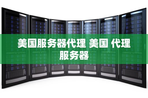 美国服务器代理 美国 代理服务器