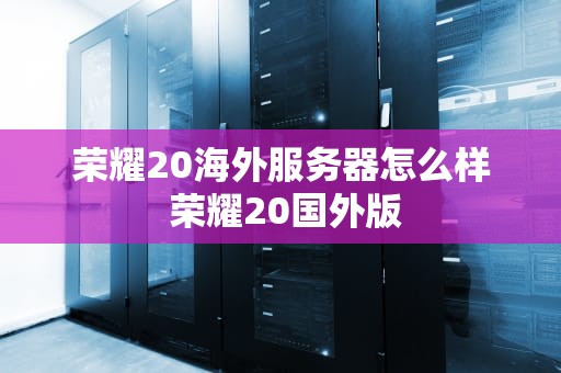 荣耀20海外服务器怎么样 荣耀20国外版