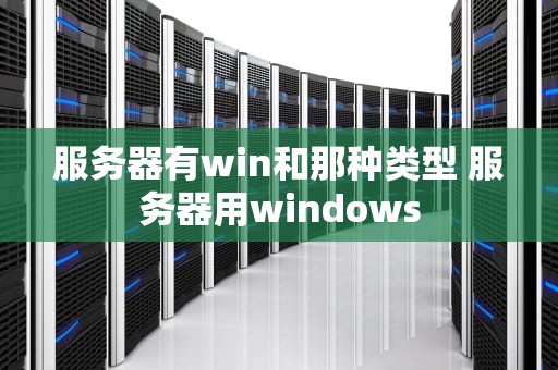 服务器有win和那种类型 服务器用windows