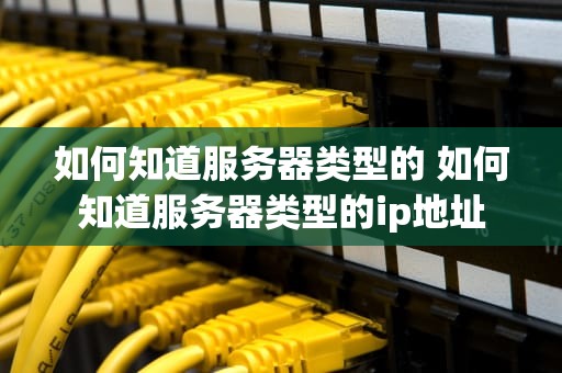 如何知道服务器类型的 如何知道服务器类型的ip地址