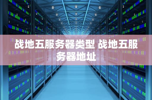 战地五服务器类型 战地五服务器地址