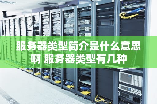 服务器类型简介是什么意思啊 服务器类型有几种