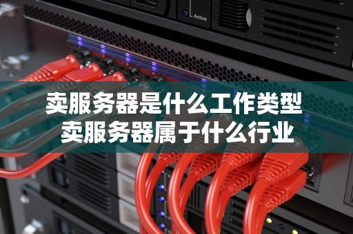 卖服务器是什么工作类型 卖服务器属于什么行业