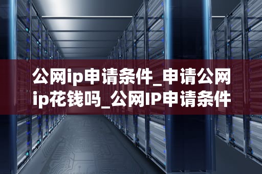 公网ip申请条件_申请公网ip花钱吗_公网IP申请条件及其相关事项解析