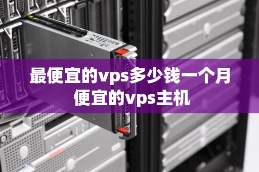 最便宜的vps多少钱一个月 便宜的vps主机