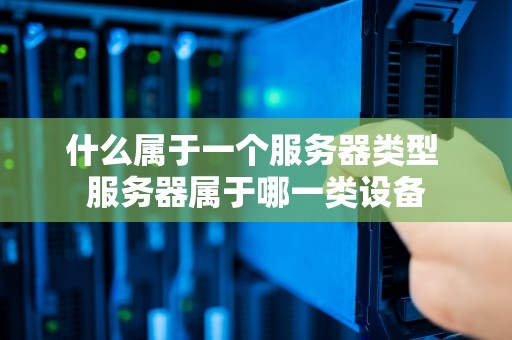 什么属于一个服务器类型 服务器属于哪一类设备
