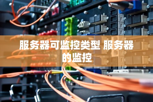 服务器可监控类型 服务器的监控