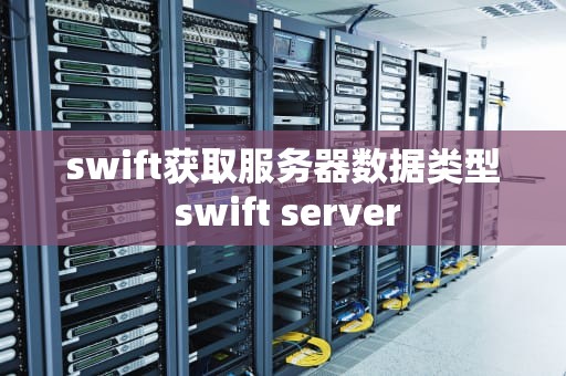 swift获取服务器数据类型 swift server