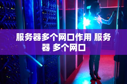 服务器多个网口作用 服务器 多个网口