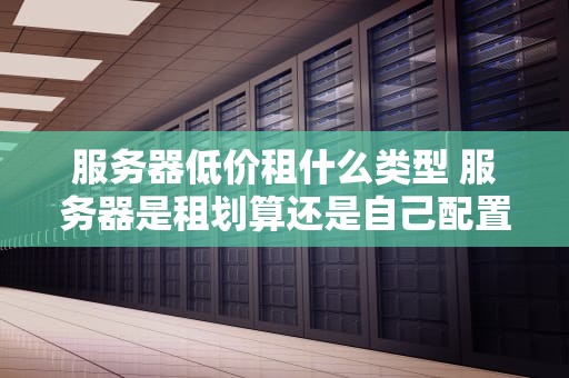 服务器低价租什么类型 服务器是租划算还是自己配置划算