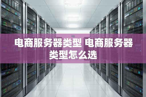 电商服务器类型 电商服务器类型怎么选