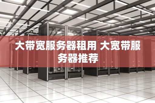 大带宽服务器租用 大宽带服务器推荐