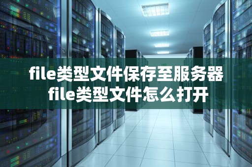file类型文件保存至服务器 file类型文件怎么打开