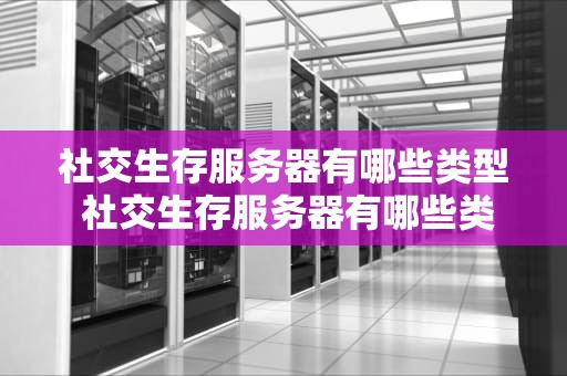 社交生存服务器有哪些类型 社交生存服务器有哪些类型的