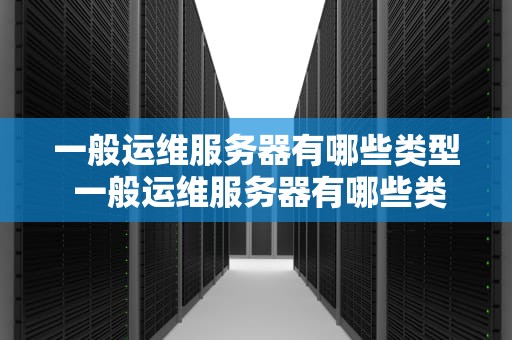 一般运维服务器有哪些类型 一般运维服务器有哪些类型的设备