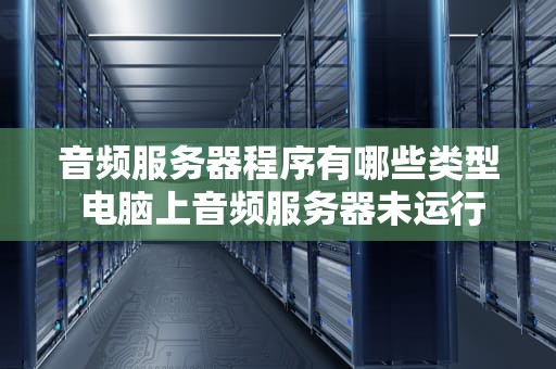 音频服务器程序有哪些类型 电脑上音频服务器未运行怎么弄