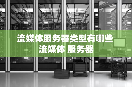 流媒体服务器类型有哪些 流媒体 服务器